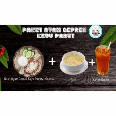 Paket Geprek Keju Parut