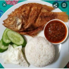 Nila Goreng dan Nasi